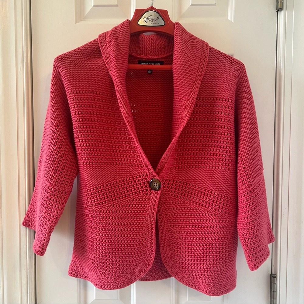 Jones New York Cotton Knit Sweater